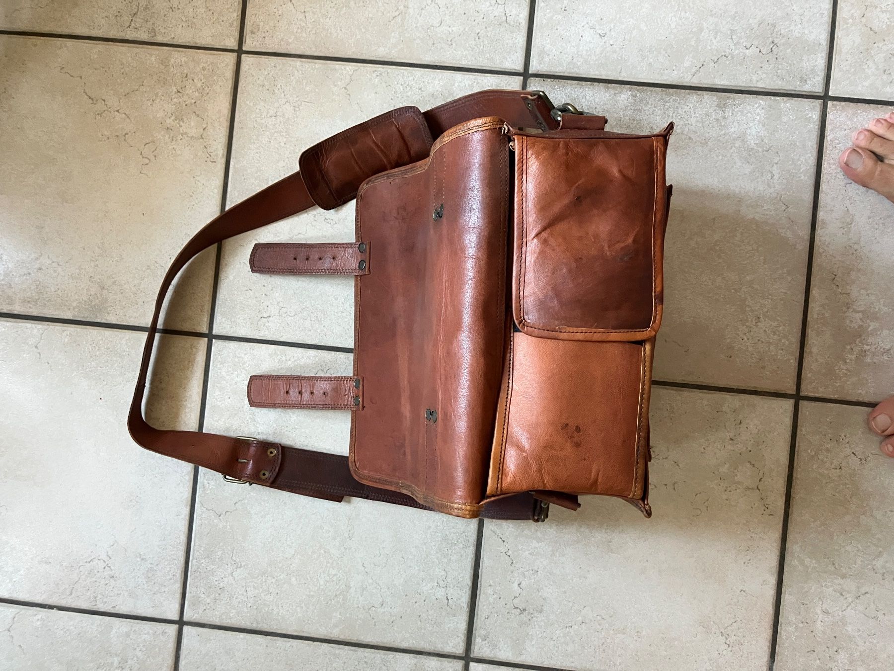 Sacs: Ledertasche braun Kamera – Neuf (Voir description) à Knonau par fiomuckel 2