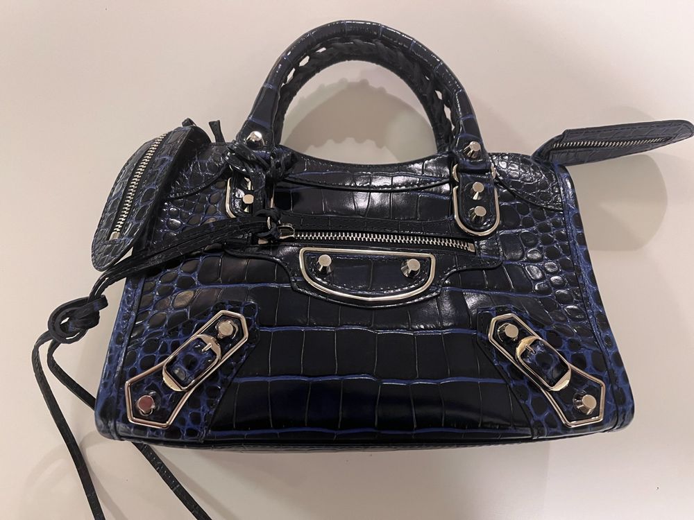 balenciaga crocodile city bag