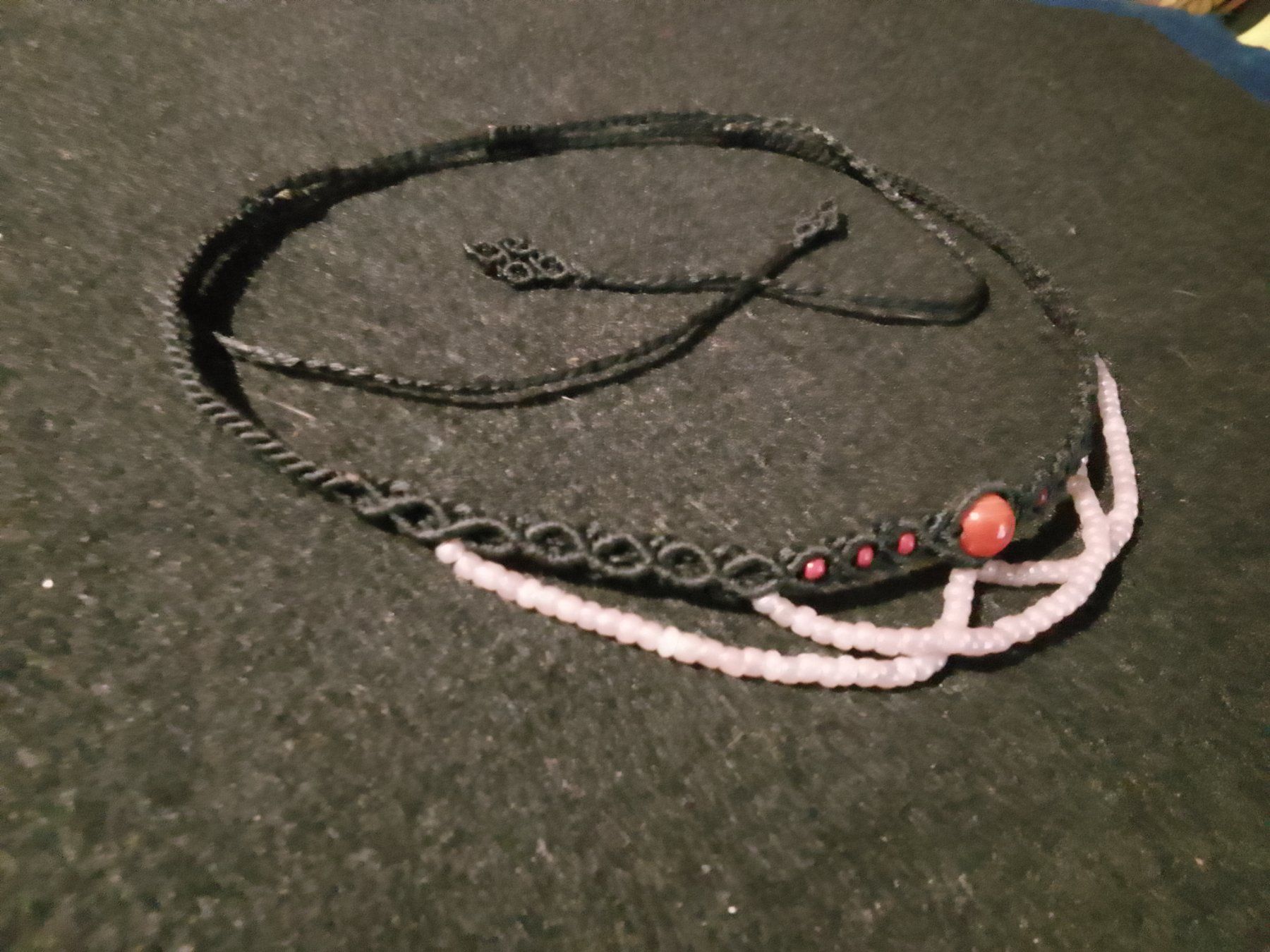 Colliers: Makramee Kette / Choker mit Karneol – Neuf (Voir description) à Pfäffikon ZH par Emporos_42 3