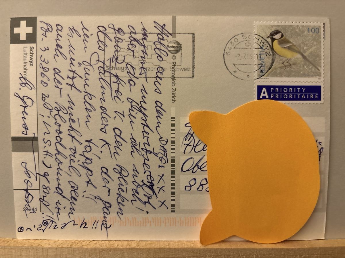 Ansichtskarten: AK von Schwyz – Gebraucht aus Rümlang von Kartenpost1 1