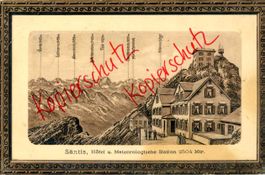 Säntis Hotel und Wetterwarte. 1911