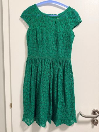 Naf Naf Robe Femme Dentelle Verte Taille 36 Robe Cocktail