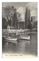 La Tour de Peilz (VD) Le Port avec bateau - 1917