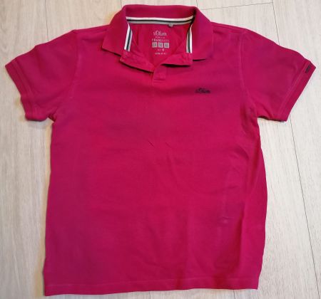 Polo Shirt - Marke: S. Oliver - Grösse M - pink - kurzarm