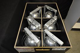 6er Set PAR 56 Scheinwerfer inkl. stapelbarem Transport-Case