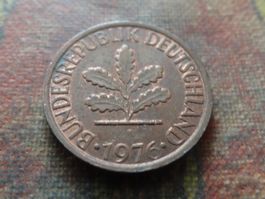 DEUTSCHLAND 1 Pfennig 1976  (Z)