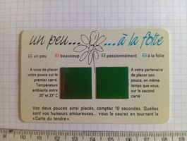 Années 80 Carte du Tendre publicité Tribune de Genève