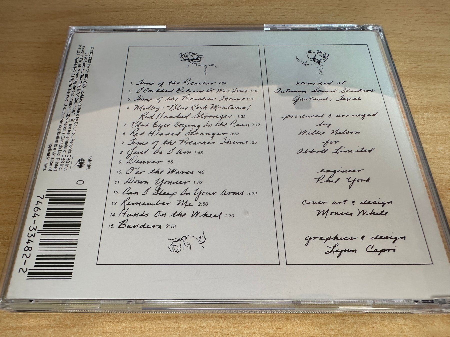 CD: Willie Nelson – Red Headed Stranger – Usato da Rikon im Tösstal venduto da Alpenmutz 1