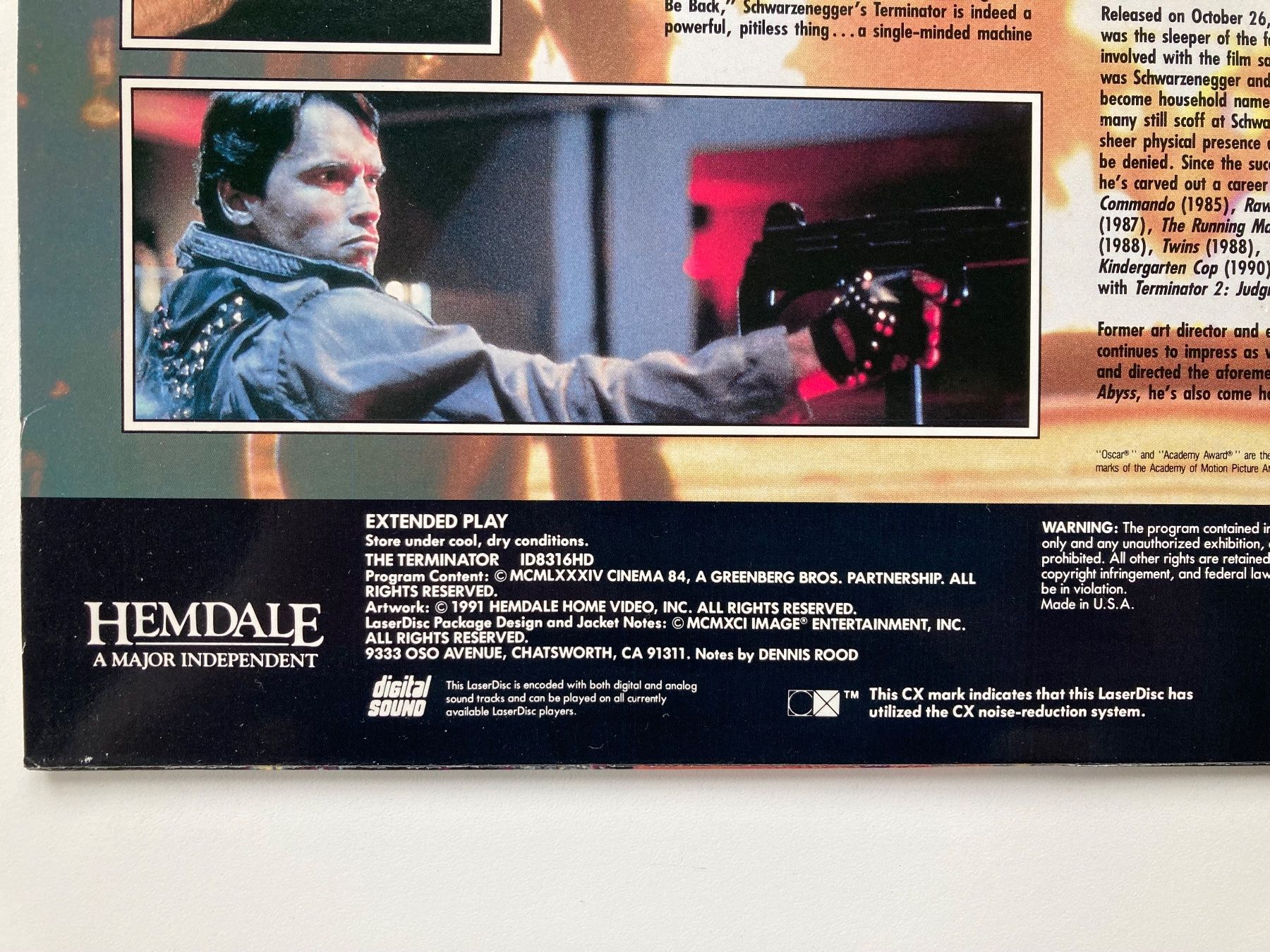 Alle DVDs: The Terminator - Laserdisc 1991 - Arnold Schwarzenegger /E – Gebraucht aus Münchenstein von antares09 2