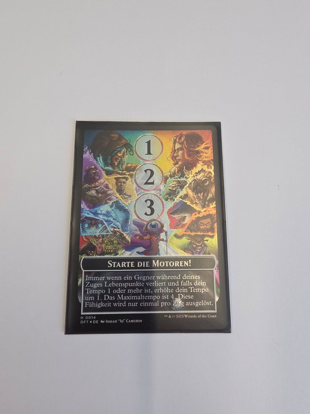 Magic The Gathering Sammelbilder & Trading cards: MTG -Aetherdrift (DFT)- Token: Starte die Motoren! - FOIL – Neu (gemäss Beschreibung) aus Mörigen von Gadgeteer 2