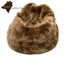Pouf poire en peau de mouton - Lammfell Sitzsack