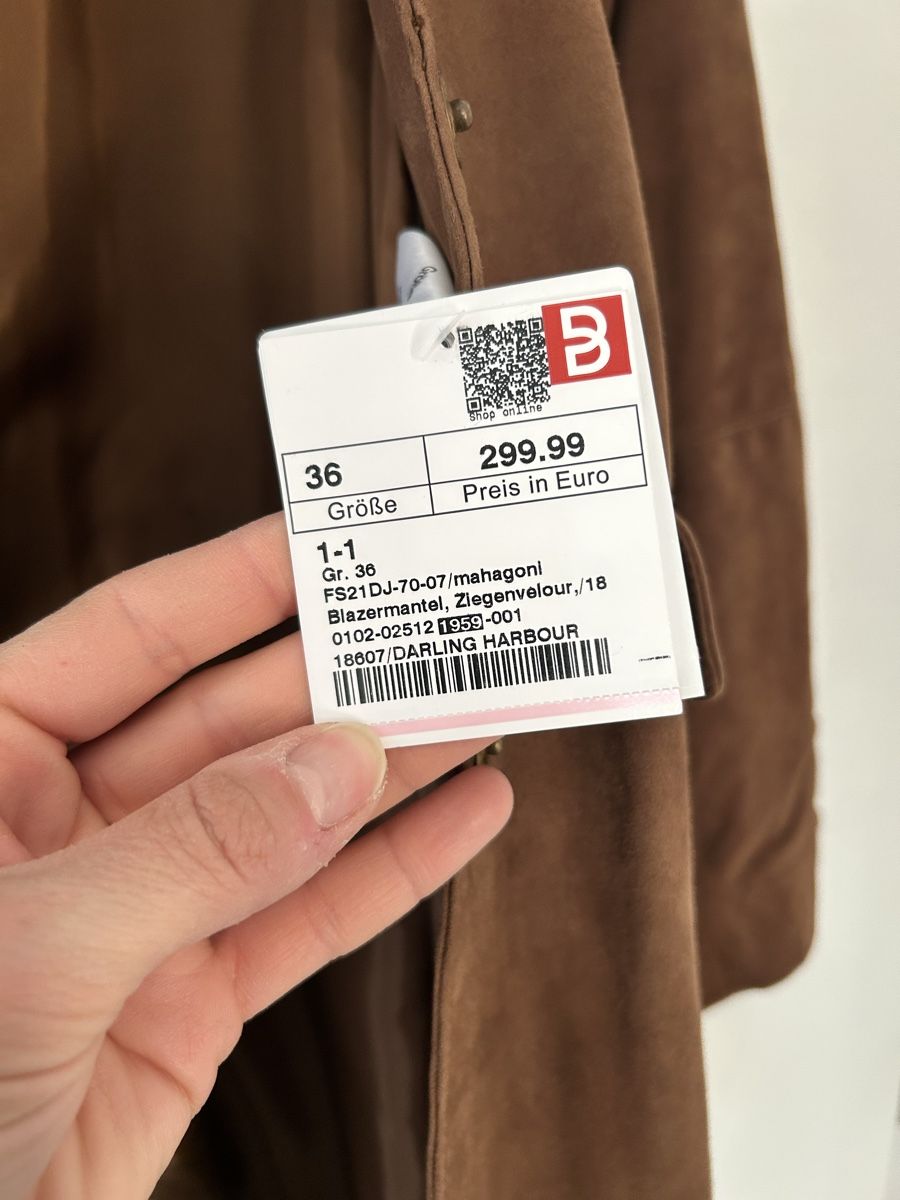 Mäntel: Breuninger Wildledermantel Gr. 36 Braun – Neu (gemäss Beschreibung) aus Trin von kreadiva 4