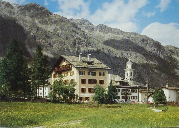 Cartoline postali: SILS SEGL-MARIA Hotel Pension Privata – Usato da Jona venduto da philajona