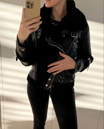 Manière De Voir Winterjacke Schwarz Gr. 36 Neu! Jacke grau