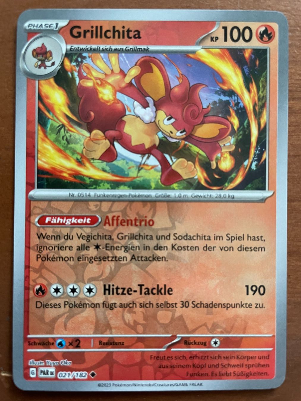 Pokémon Carte collezionabili: Pokemon Grillchita Reverse (Versand gratis) – Nuovo (secondo la descrizione) da Chur venduto da Angerson