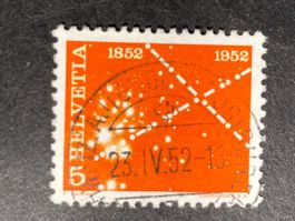 Schweiz 1952 Telegraphie 5 Vollstempel AUTOMOBIL-POST 23.IV.