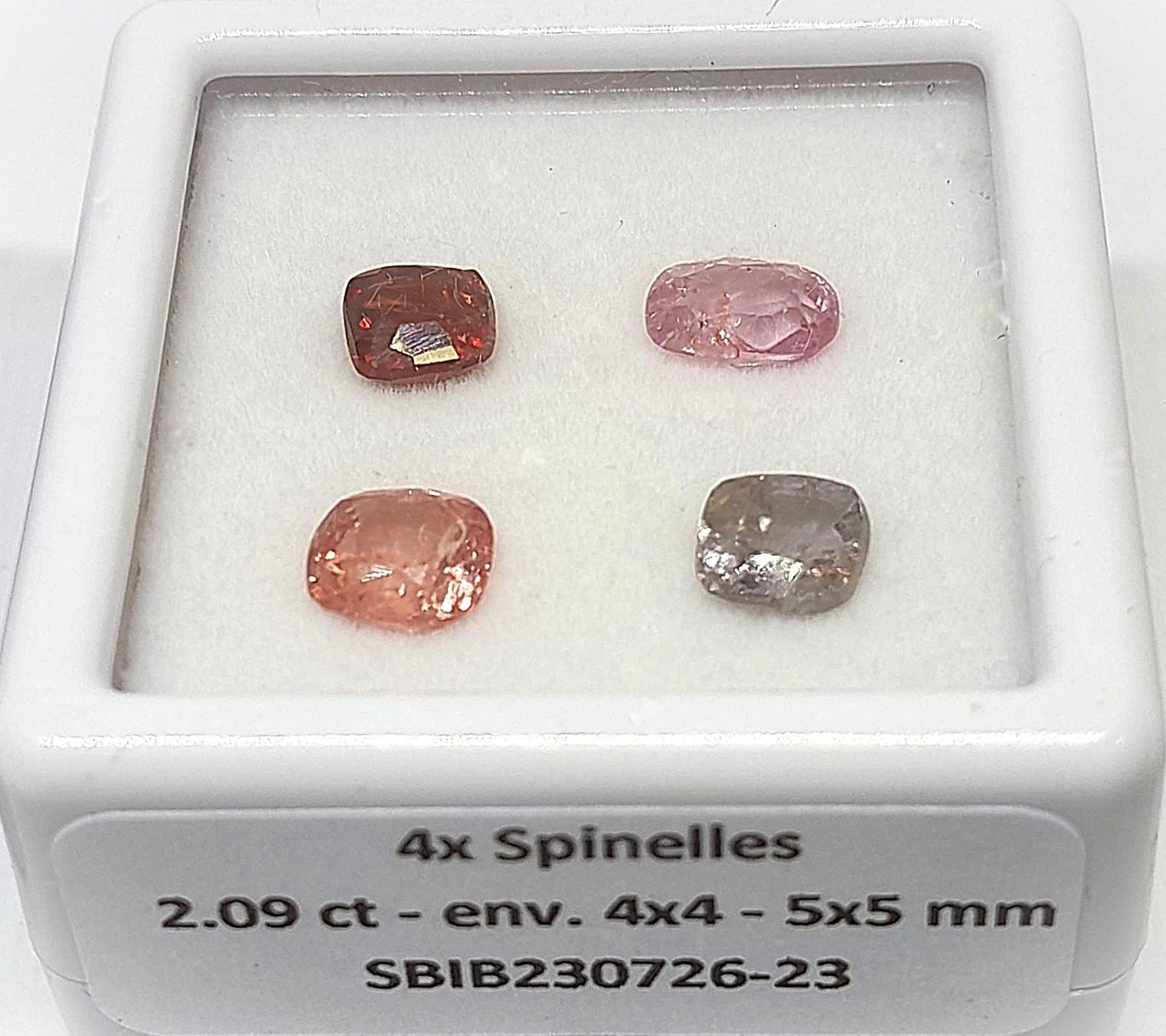 Edelsteine: 4x beaux spinelles 2.07 ct - Valeur 400.- Fr – Neu (gemäss Beschreibung) aus Grimisuat von Valgem 6