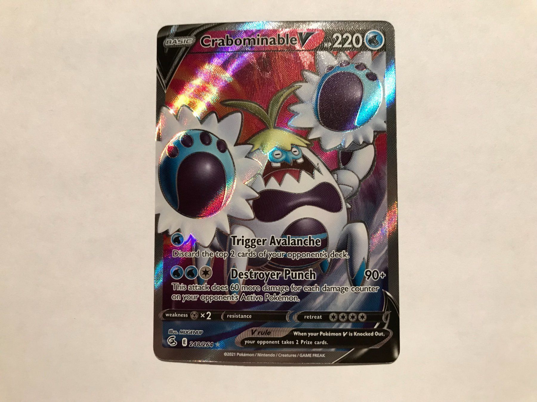 Pokémon Cartes à collectionner: Crambominable V Fullart EN – D'occasion à Hagendorn par Pokecollectorch 1