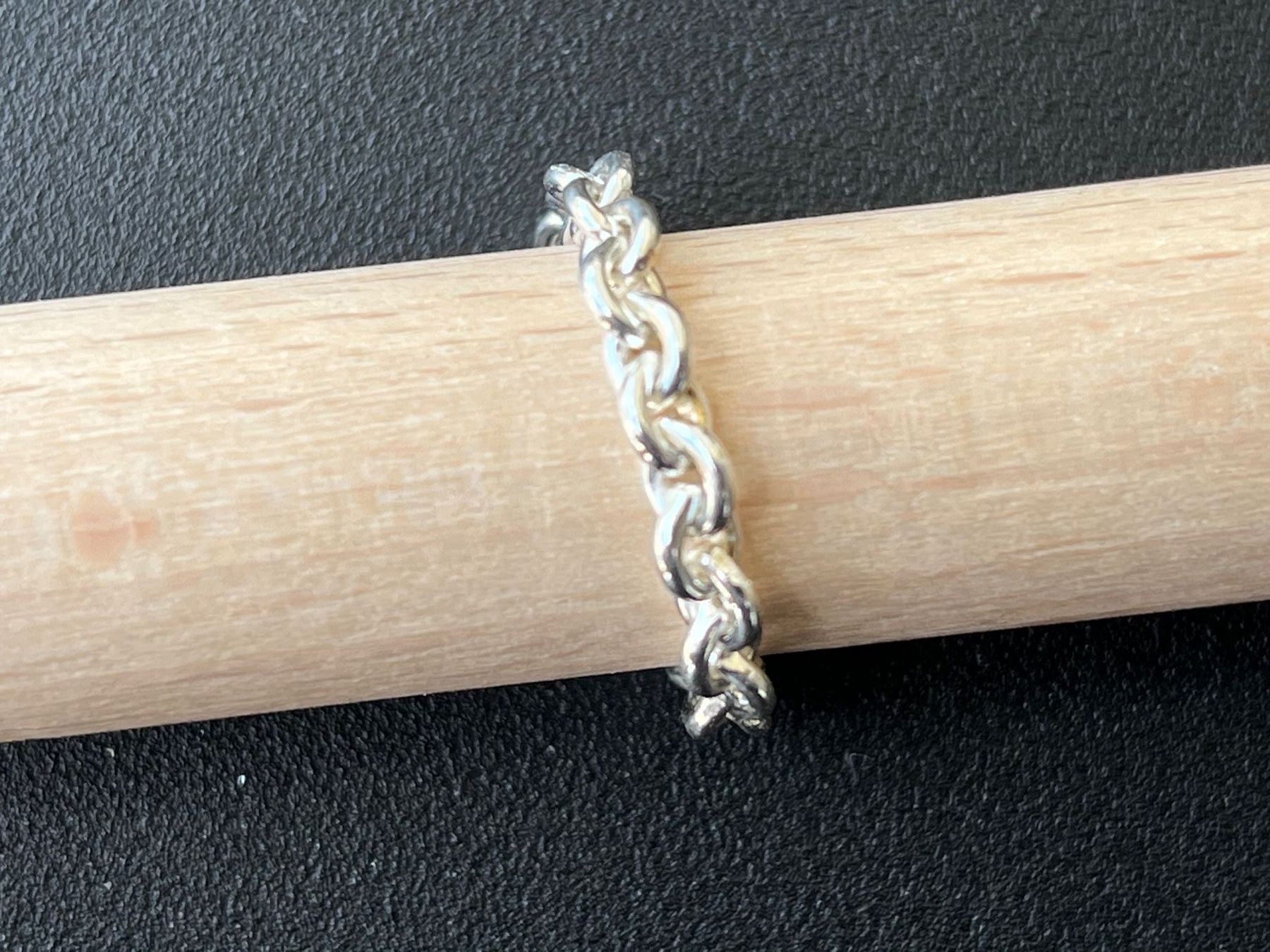 Anelli: Chain-Ring (Silber 925 / Grösse 55) – Nuovo e nell'imballaggio originale da Bern venduto da click4buying 4