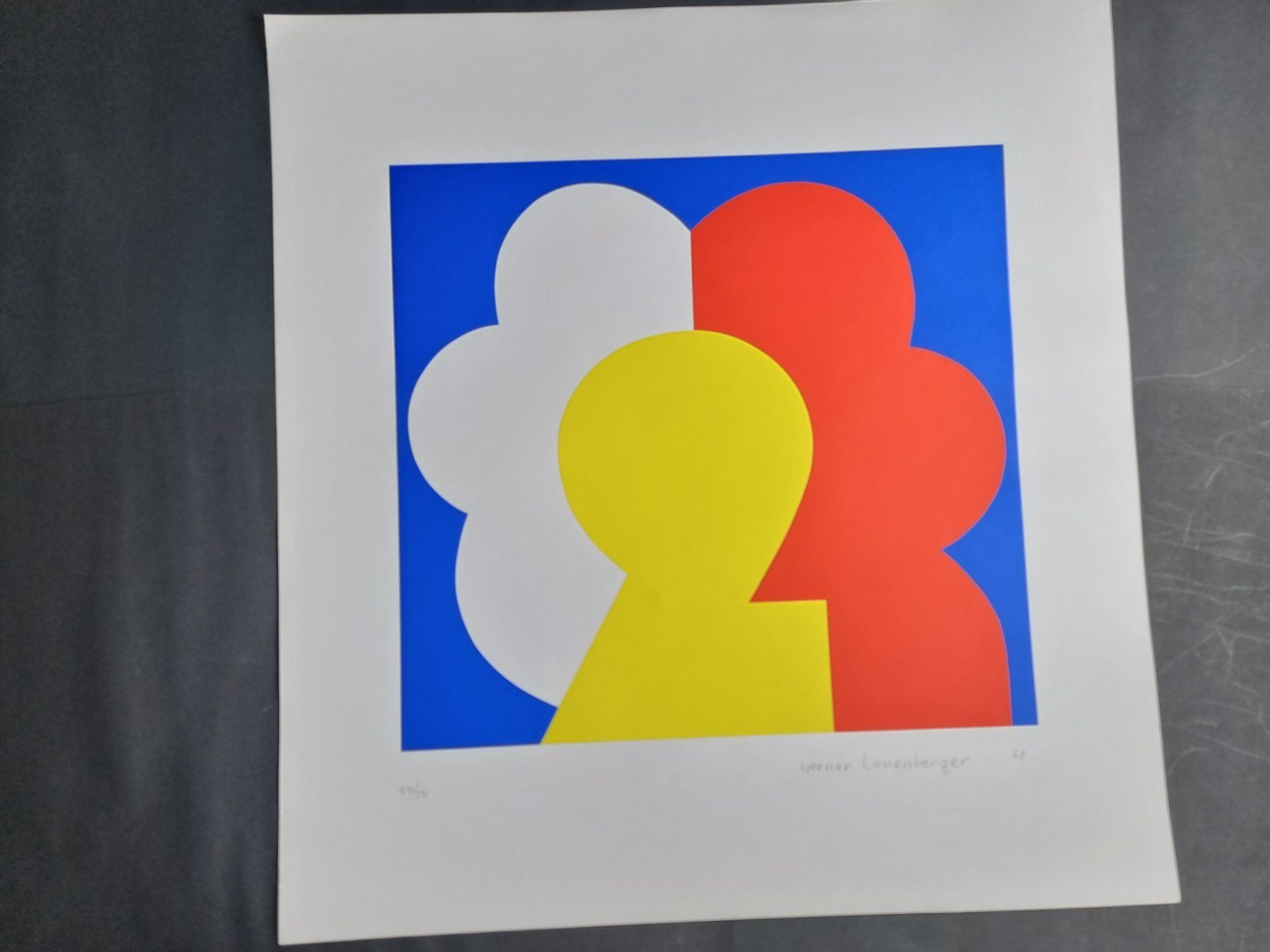 Grafica & Litografie: WERNER LEUENBERGER SERIGRAPHIE SIGNIERT NUMMERIERT – Usato da Gersau venduto da kunst-online 1