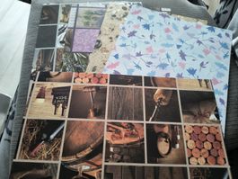 Bastelpapier Set, 10 Stk, A4, verschiedene Designs, Neu