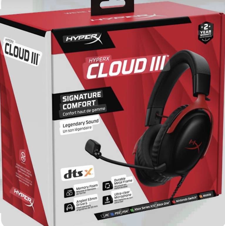 Cuffie: Casque HyperX Cloud 3 – Nuovo e nell'imballaggio originale da Lausanne venduto da Lorik.esp