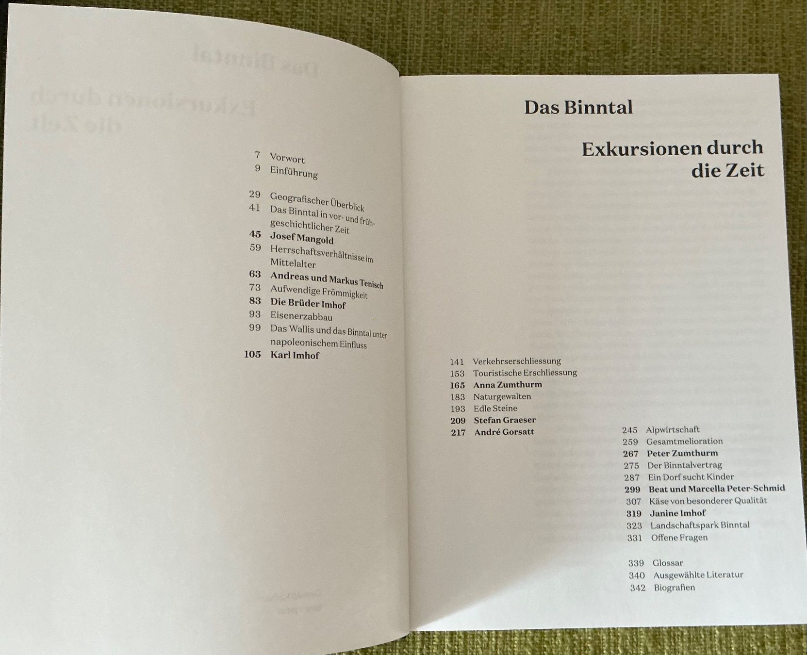 Bücher: Das Binntal - Exkursionen durch die Zeit - G. Koller – Gebraucht aus Crans-Montana von plainemorte 2