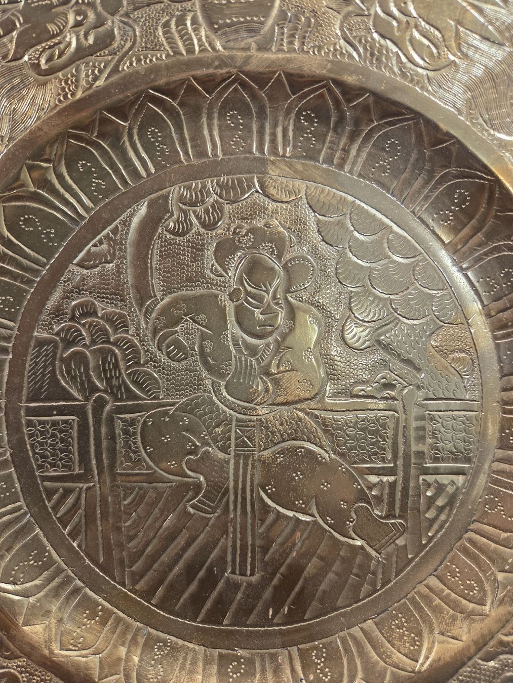 Teller: Qing Dynasty Bronze Teller – Gebraucht aus Domat/Ems von orko 1
