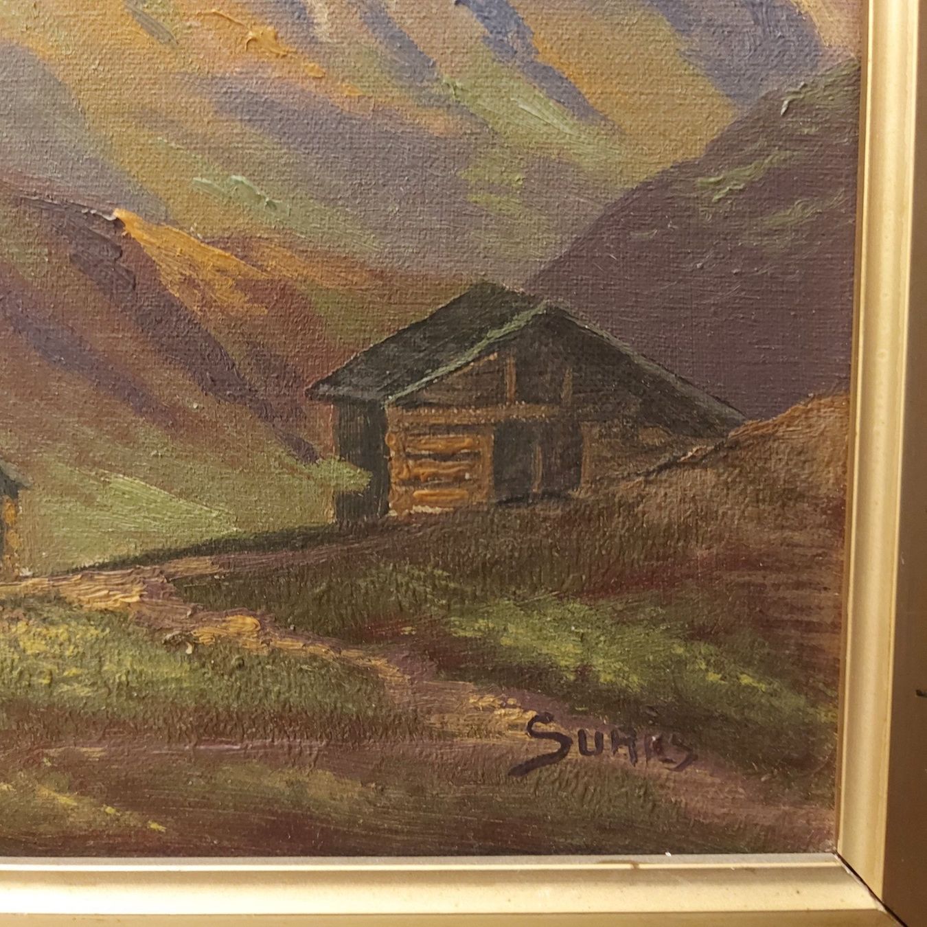 Gemälde: Gemälde "Monte Rosa" 34x40cm 1929   B.53# – Gebraucht aus Grenchen von swiss.antiques 3