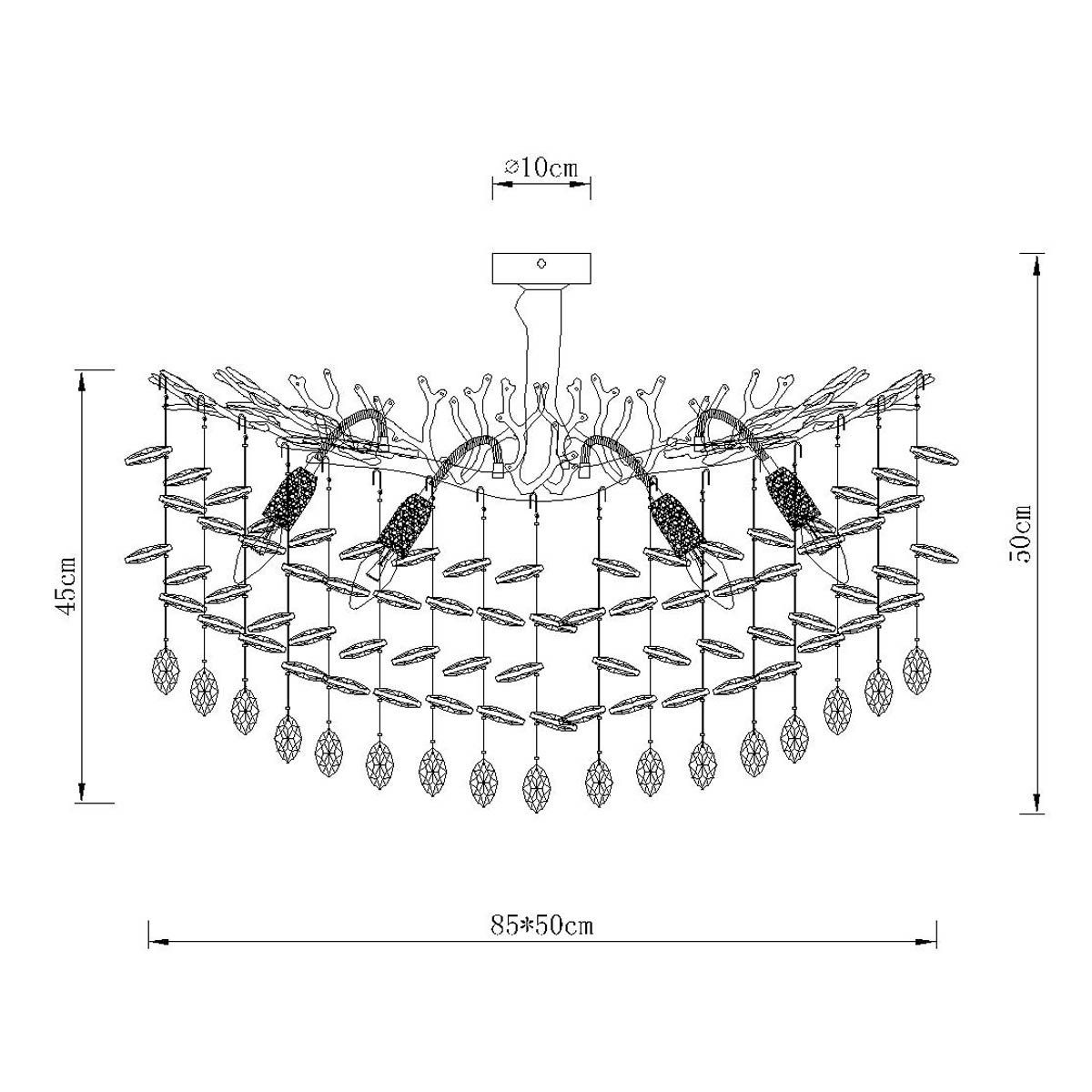 Lampadari & plafoniere: Deckenleuchte, Flexarme, 85 cm x 50 cm – Nuovo (secondo la descrizione) da Kreuzlingen venduto da Smart-Light 8