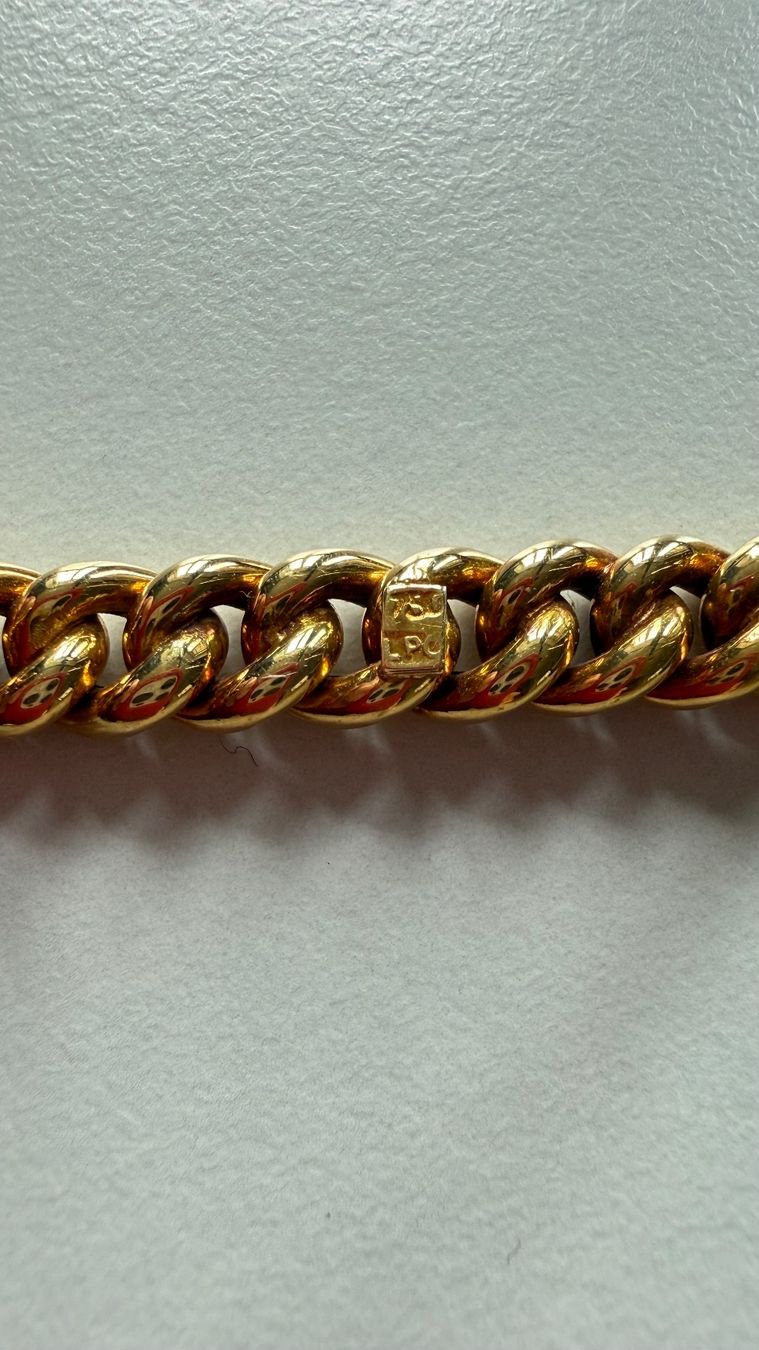 Broches & Aiguilles: Brosche, Panzer-Muster, 750er Gold, Vintage – D'occasion à Zürich par leo0105 6