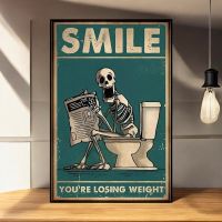 Affiche Poster Souris Tu Perds du Poids squelette