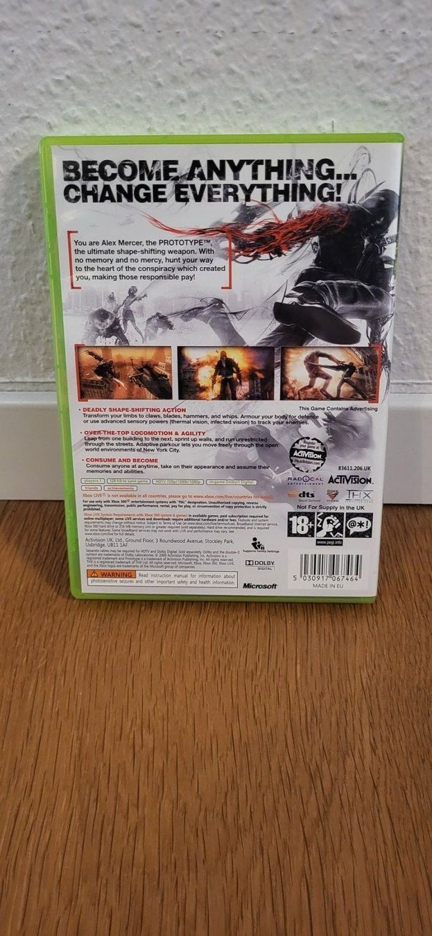 Microsoft Spiele: Xbox 360 - Prototype – Gebraucht aus Münsingen von Heroism2010 1