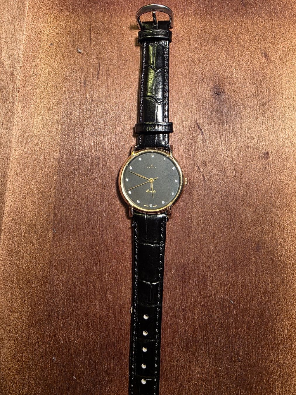 Edox Orologi: Edle EDOX Uhr mit Lederband – Nuovo (secondo la descrizione) da Dübendorf venduto da NoConsx 1
