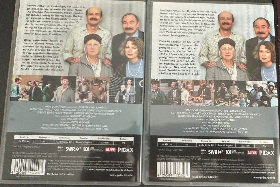 Alle DVDs: Mutter und Sohn - Komplette Serie – Gebraucht aus Beringen von Mantafisch1 1