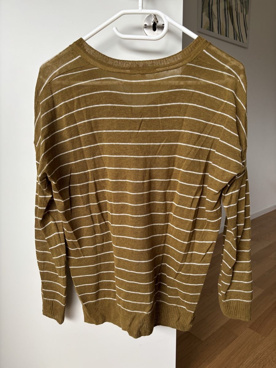 Pullover & Sweatshirts: Pullover Leinen Oliv gestreift von Madewell – Gebraucht aus Winkel von Zimtguetzli 5