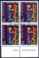 PRO PATRIA 1969 HL. FRANZ V ASSISI 4ERBLOCK AUSGABETAG -Y161