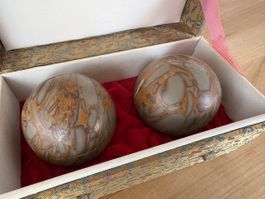 Chi Gong Kugeln / evtl aus Marmor / 5 cm