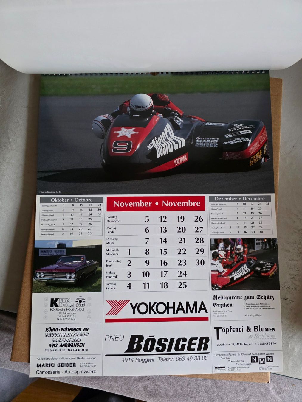 Calendari: Bösiger Töff Motorrad Kalender 1995 – Nuovo e nell'imballaggio originale da Walterswil BE venduto da Lonitti 4