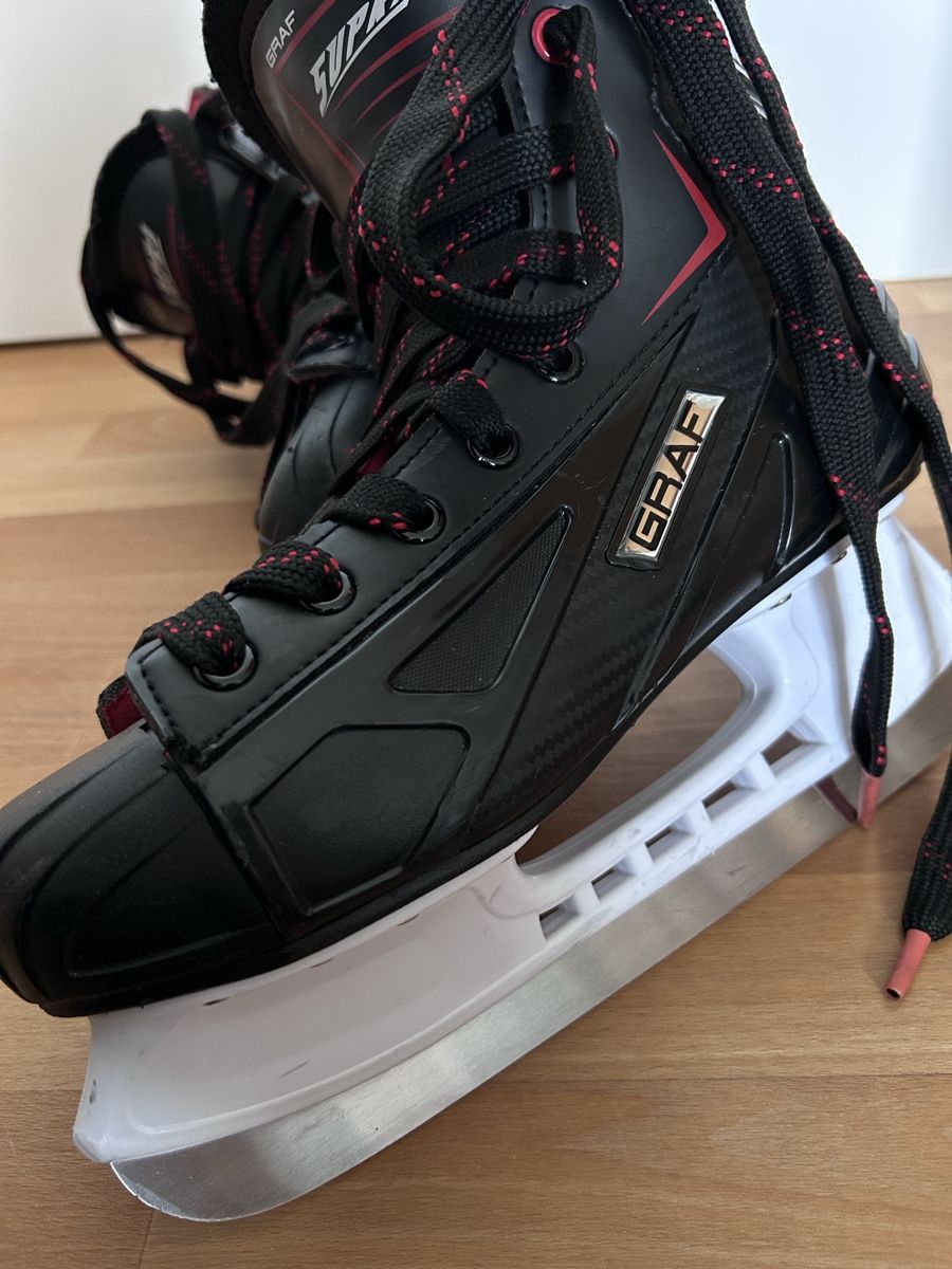 Graf Pattini da ghiaccio: Graf Supra g855 rot schwarz – Usato da Jegenstorf venduto da sch_zqt2 1