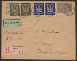 Flugpost 1923 Berlin München Genf Luftpost