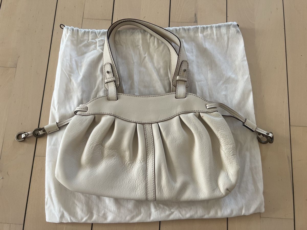 Aigner Borse da donna: Aigner Handtasche Beige/Creme echt Leder – Usato da Illnau venduto da evelineundamelie 4