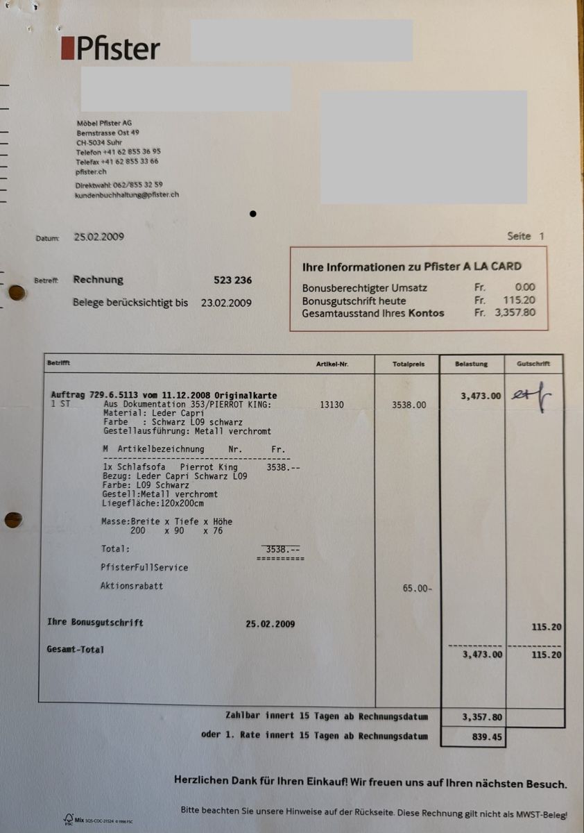 Divani: Bett Sofa Pierrot Möbel Pfister – Usato da Wald ZH venduto da Amoo 2