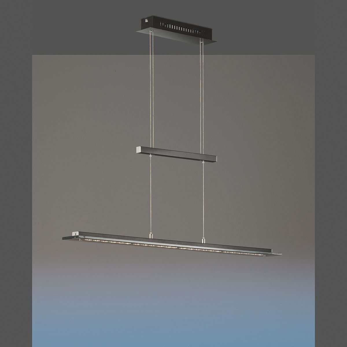 Lampadari & plafoniere: LED Pendelleuchte, Schwarz, 88 cm Länge – Nuovo (secondo la descrizione) da Kreuzlingen venduto da Smart-Light 2