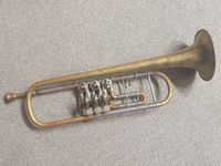 Drehventil-Trompete Messing roh