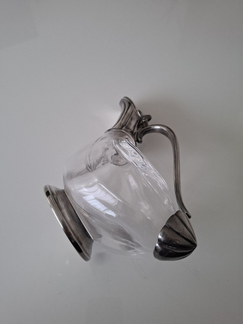 Caraffe: Antikee Silber- Versilberte Kristall Karaffe mit Griff – Usato da St.Gallen venduto da bpeter01 5