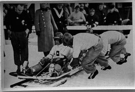 Olympische Spiele 1936, Bob Schweiz, Vintage Sammelbild