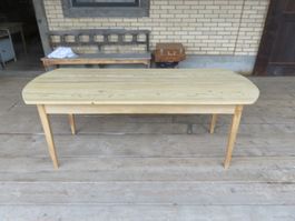 antiker Biedermeier-Tannentisch 200cm
