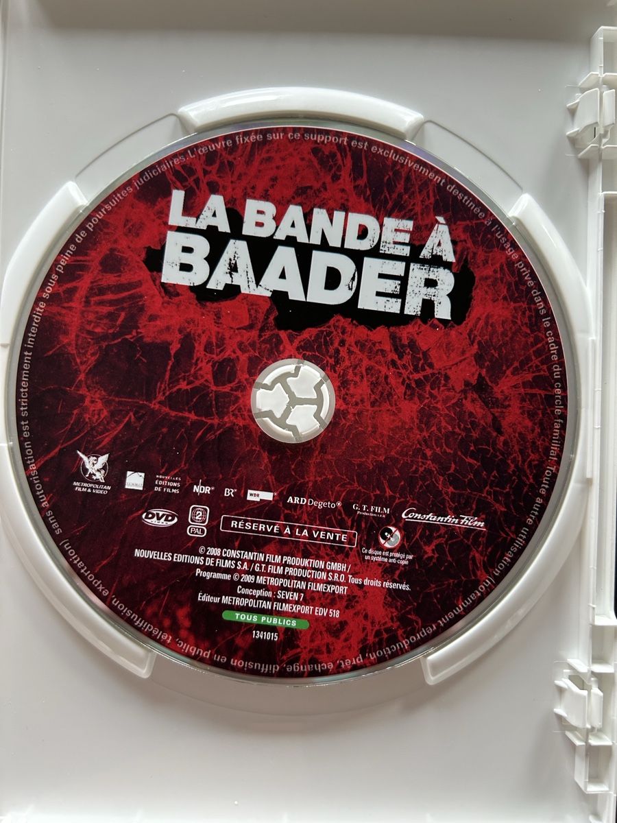 Tous les DVDs: DVD La Bande à Baader état neuf – D'occasion à St-Cierges par Crisi53 2