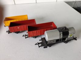 WESA 4 Stück verschiedene Güterwagen